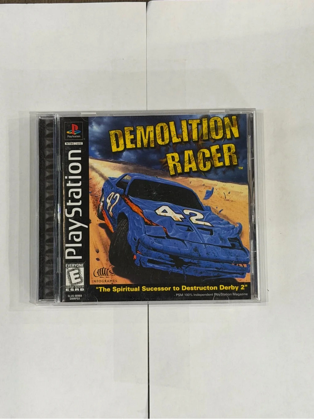 Demolition Racer PS1 Complete Black Label Tested